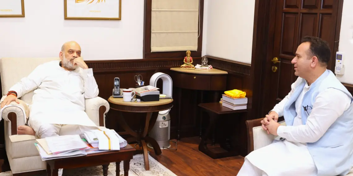 Sunil Sharma meets Amit Shah, discusses Security, Development, Budget issues