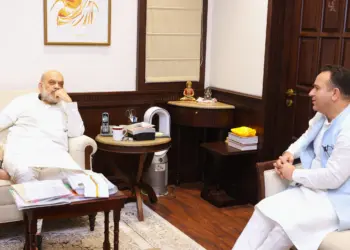 Sunil Sharma meets Amit Shah, discusses Security, Development, Budget issues