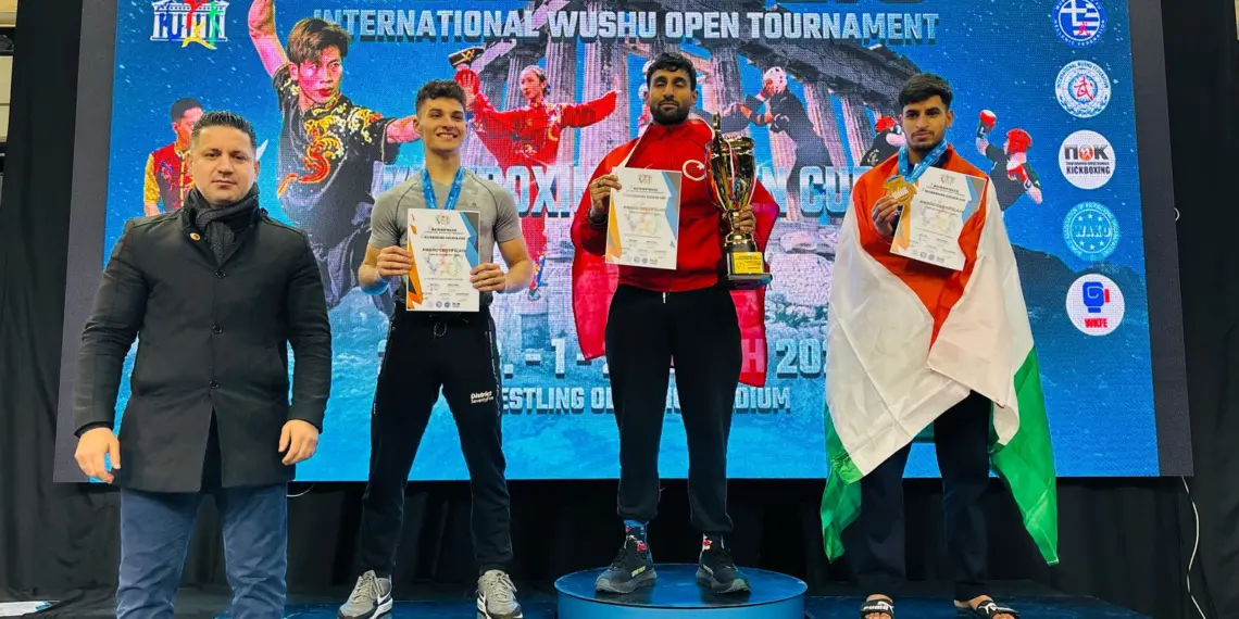 Saifullah Ashiq of Kaprin Shopian Brings Home Bronze Medal from International Wushu Championship