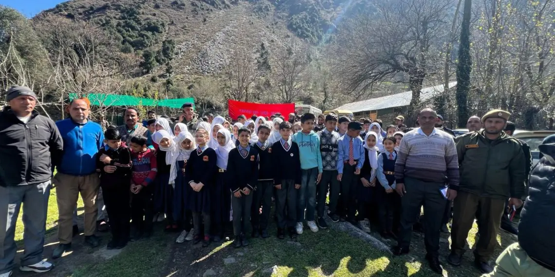 Over 300 Students Participate in Tree Plantation Campaign in Teetwal and Sumari