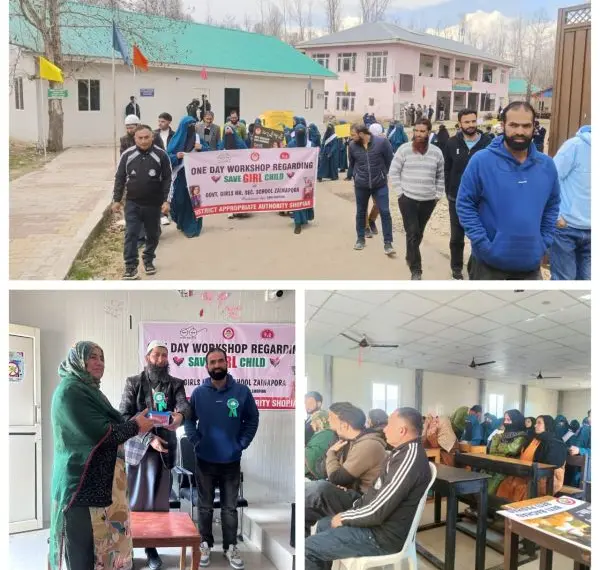 District Appropriate Authority Organizes Workshop on ‘Save Girl Child’ at GGHS Zainapora