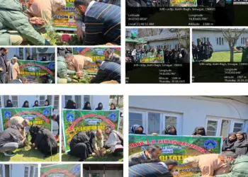 گورنمنٹ وومن کالج ایم اے روڈ میں شجرکاری مہم کا انعقاد