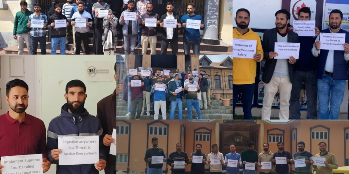 J&K Contractual College Lecturers Observe Statewide Pen-Down Strike