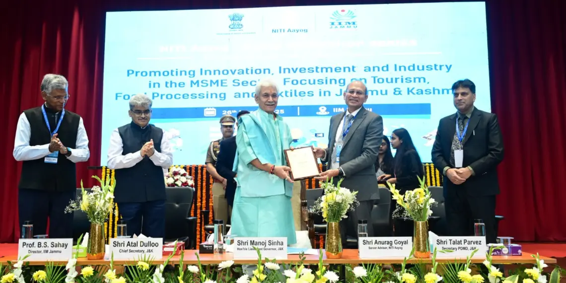 It is my resolve to empower small and micro entrepreneurs of Jammu Kashmir: LG Sinha