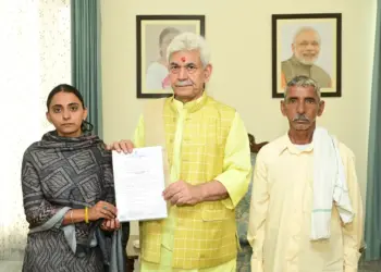 LG hands over appointment letter to sister of Bus Conductor martyred in Reasi Terror attack