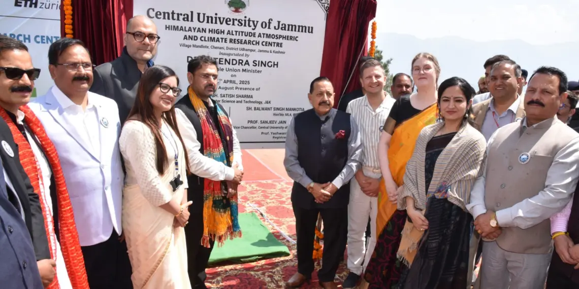 Dr Jitendra inaugurates Himalayan High Altitude Atmospheric, Climate Research Centre at Mandlote, Chenani