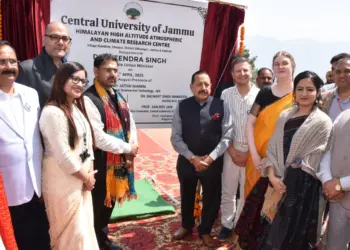 Dr Jitendra inaugurates Himalayan High Altitude Atmospheric, Climate Research Centre at Mandlote, Chenani