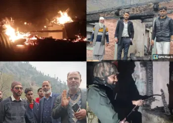 Massive Fire Guts Two Homes, One Shop in Karnah’s Nard Village; Locals Seek Urgent Relief and Road Repair