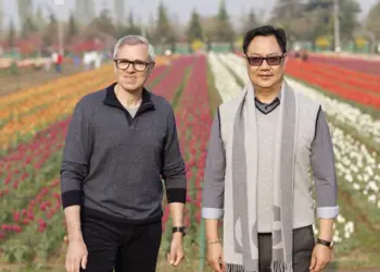 “Let’s Enjoy Kashmir Beyond Politics”: Kiren Rijiju Responds to Tulip Garden Photo Row