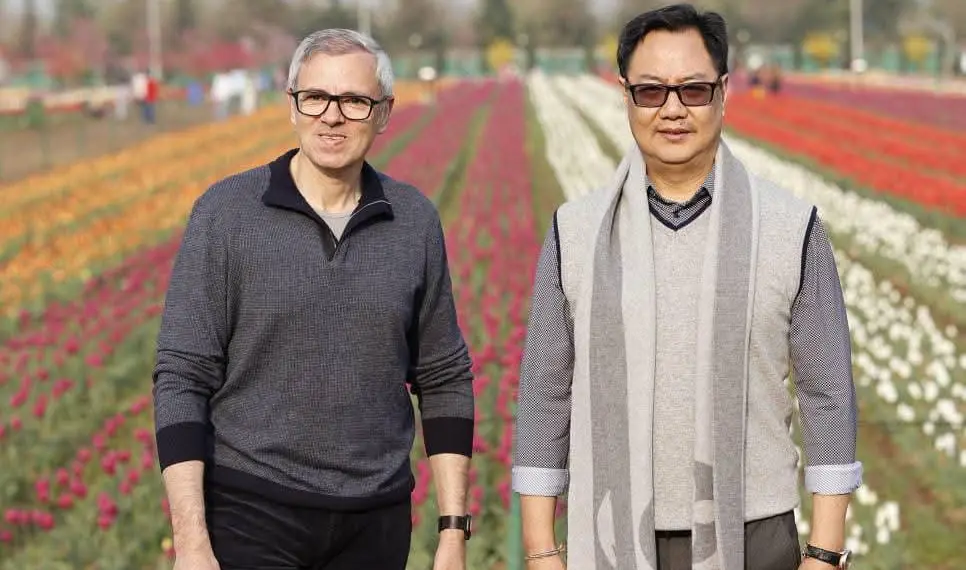 “Let’s Enjoy Kashmir Beyond Politics”: Kiren Rijiju Responds to Tulip Garden Photo Row