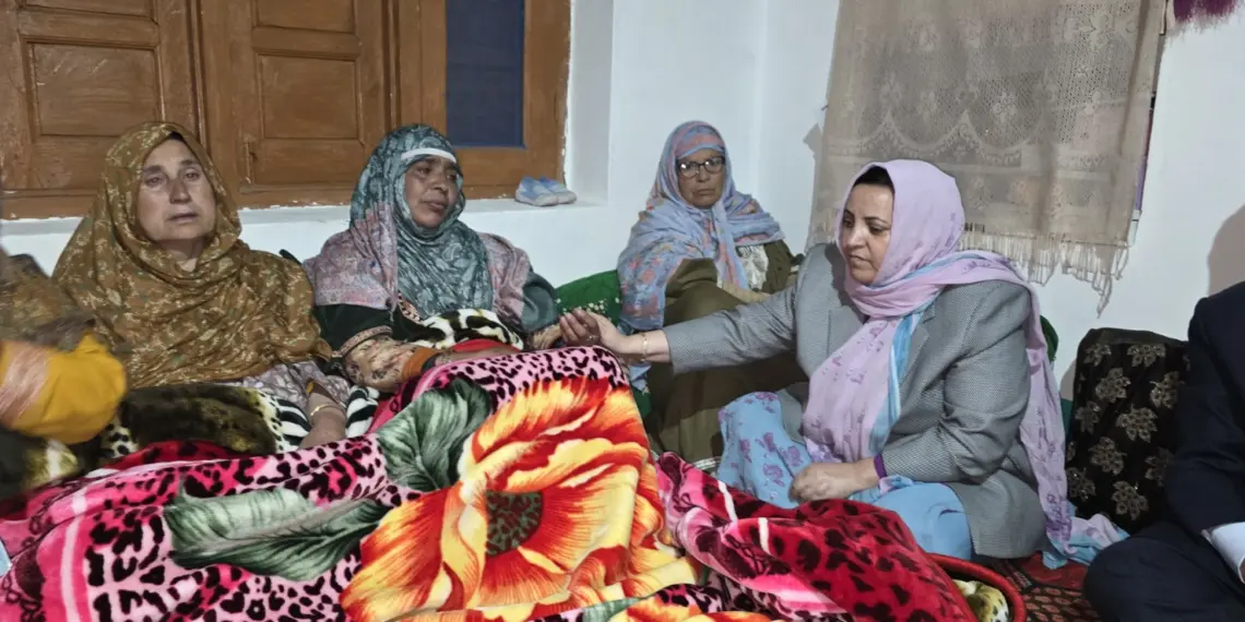 Sakeena Itoo visits Kalaroos, Sogam areas of Kupwara district