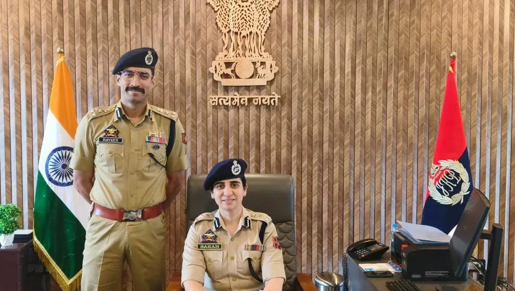 Sarah Rizvi Assumes Charge as DIG Udhampur-Reasi Range