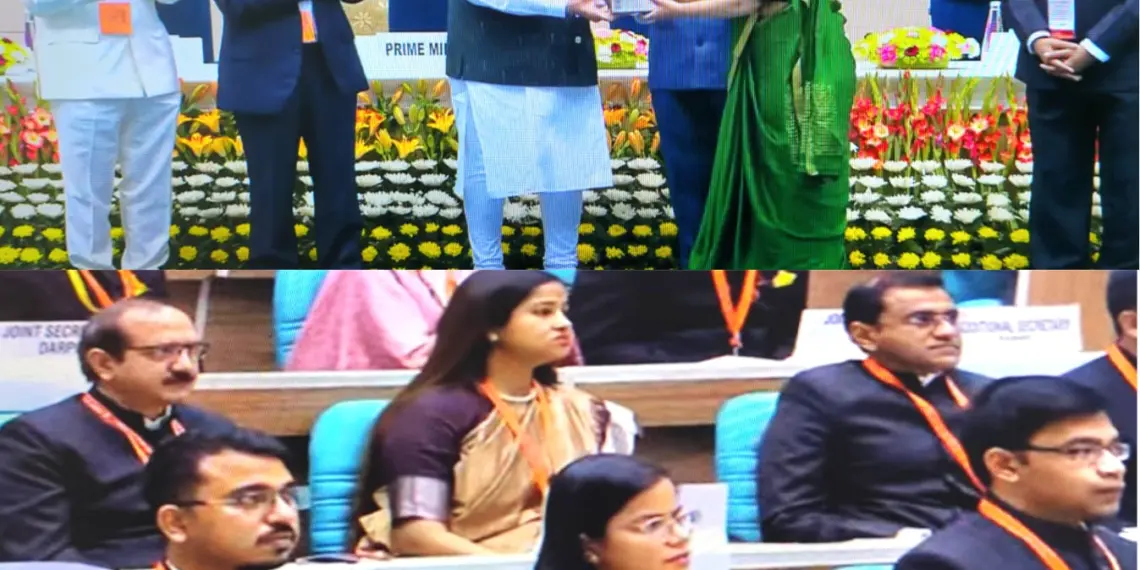 ڈی سی کپواڑہ آیوشی سودن کو عوامی انتظامیہ میں نمایاں کارکردگی پر وزیرِ اعظم ایوارڈ سے نوازا گیا