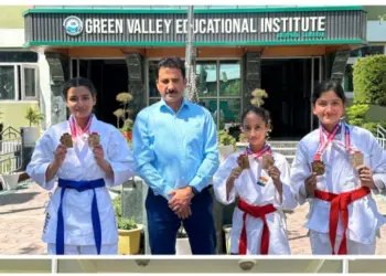 GVEI students shine at Karate premier league championship 2024