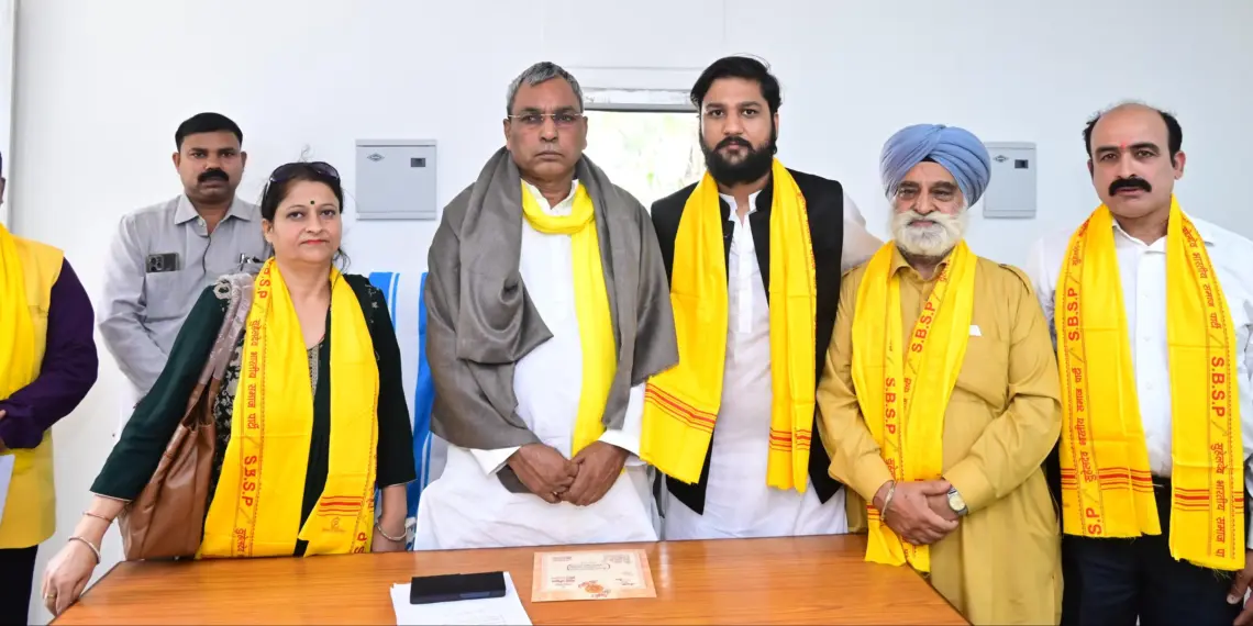 Vivek Bali Joins Suheldev Bharatiya Samaj Party (SBSP) in Presence of National President Om Prakash Rajbhar