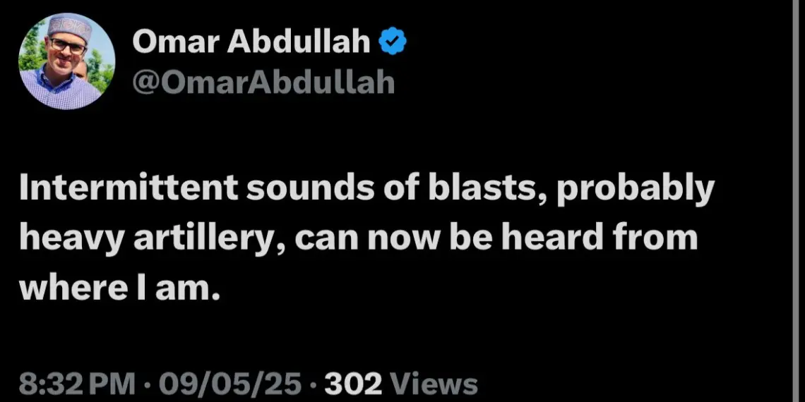 Blackout, Blasts Reported in Jammu; CM Omar Says Sirens Heard Across City