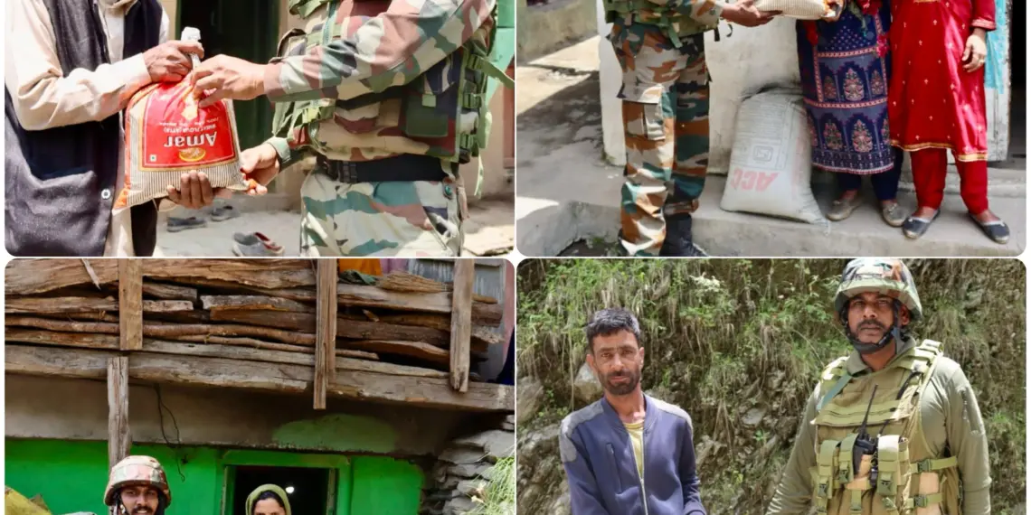 Indian Army Delivers Relief to Shelling-Hit Families in Mandi Sector