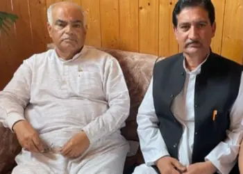 Mohammad Amin Shah Discusses Ganderbal Development with Ashok Kaul During Kashmir Visit