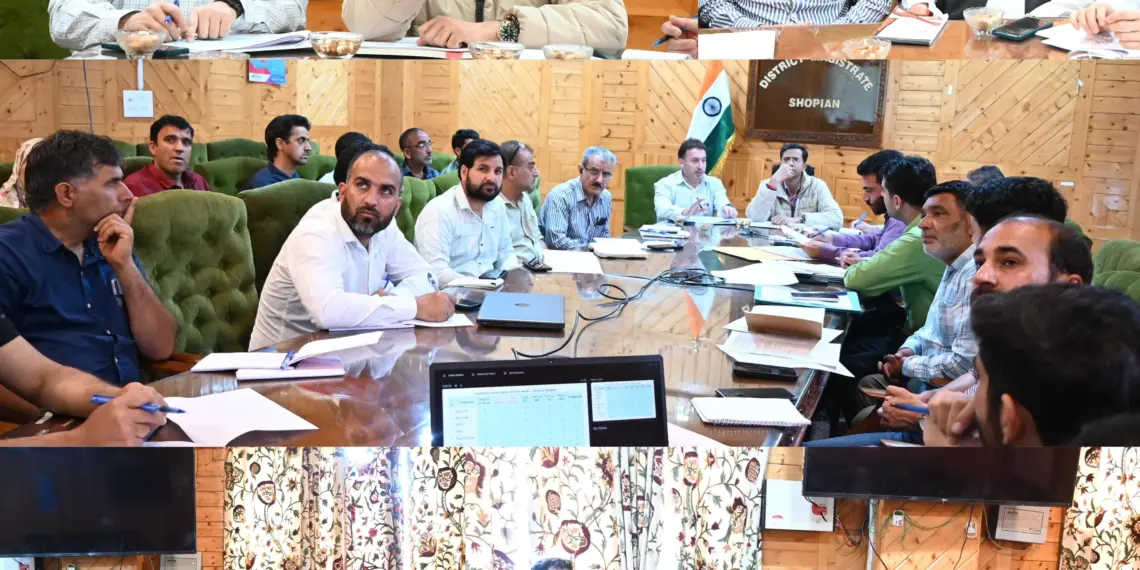 DC Shopian, MD JJM Review Progress on ‘Har Ghar Jal’ Mission