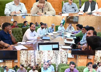 DC Shopian, MD JJM Review Progress on ‘Har Ghar Jal’ Mission