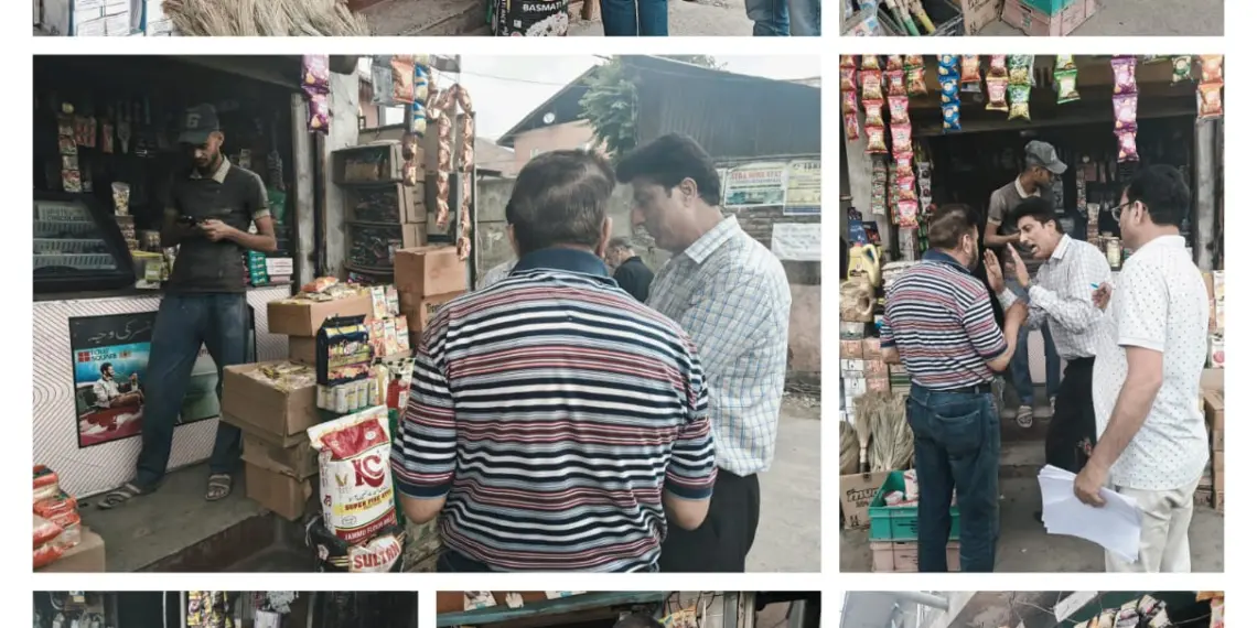 FBOs Warned Against Unsafe Storage During Srinagar Inspection Drive