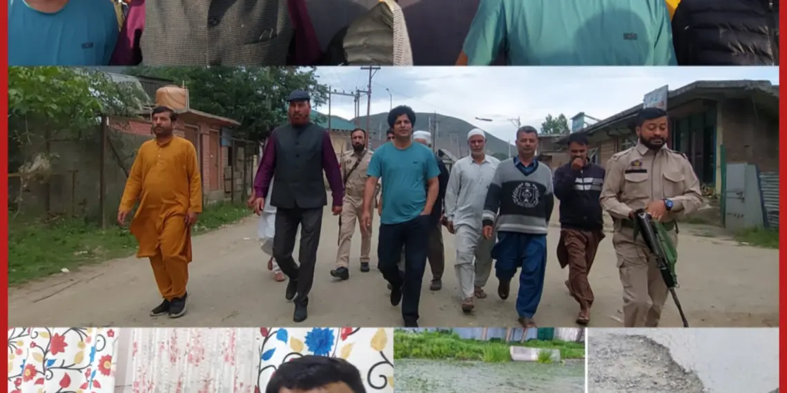 ADC Sopore Visits Tujar Rafiabad Constituency. Assess Watlab Chetkak Road Conditions