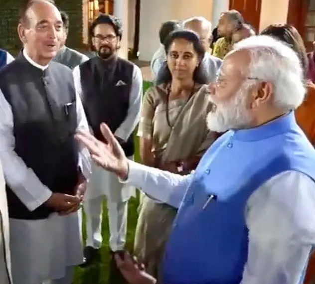 Azad Meets PM Modi, Shares Feedback from Foreign Delegation on India’s Global Anti-Terror Stand