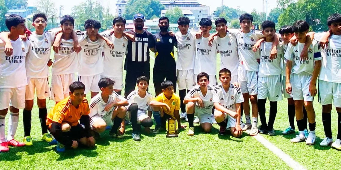 DPS Srinagar Clinches U-14 Football Glory with Flawless Victory Run