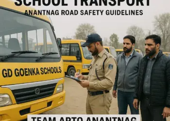 588 School Buses Audited for Safety in Anantnag; ARTO Ensures Compliance
