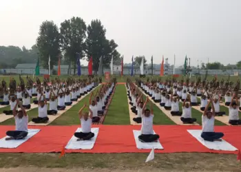 CRPF Celebrates 11th International Yoga Day in Wadoora