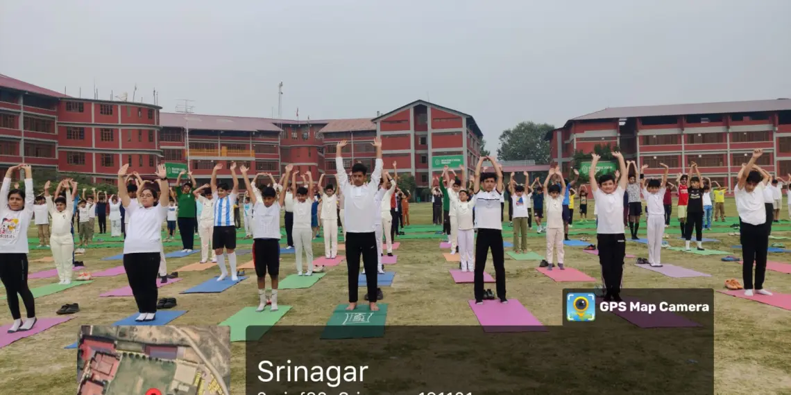 Delhi Public School Srinagar Hosts Yoga Day Event, Emphasizing Health and Harmony