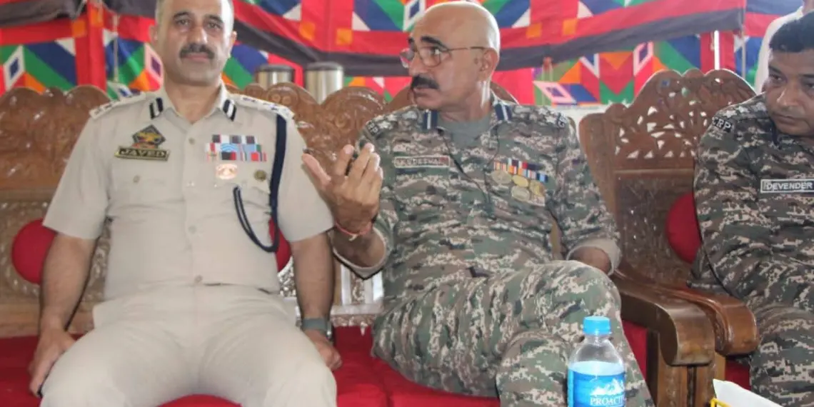 DIG SKR Anantnag chairs a meeting of, Army, Police, CAPF officers