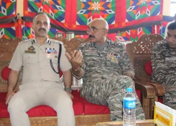 DIG SKR Anantnag chairs a meeting of, Army, Police, CAPF officers