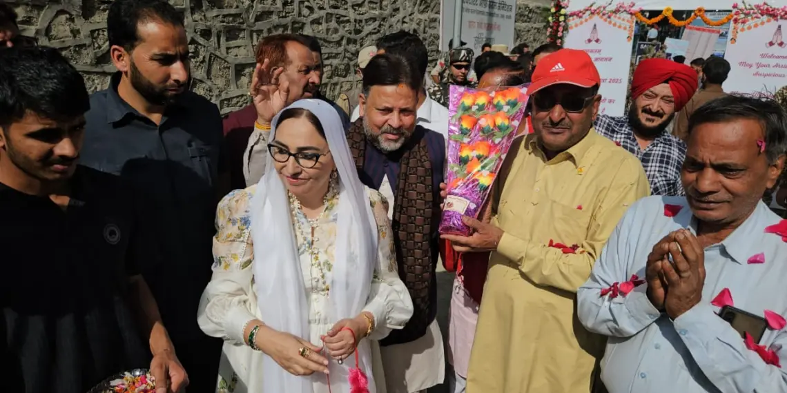 Dr Darakhshan Flags Off Yatra Services at Baltal, Calls Amarnath Pilgrimage Symbol of Harmony