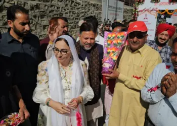 Dr Darakhshan Flags Off Yatra Services at Baltal, Calls Amarnath Pilgrimage Symbol of Harmony