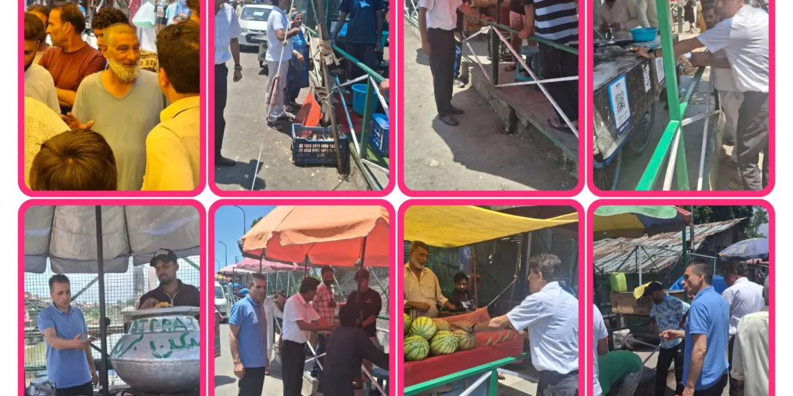 Srinagar Food Safety Team Inspects Vendors, Promotes Hygiene Awareness Across Key Areas