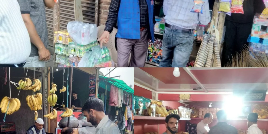Fines Imposed, CCTV Compliance Checked in Market Raids Across Shopian