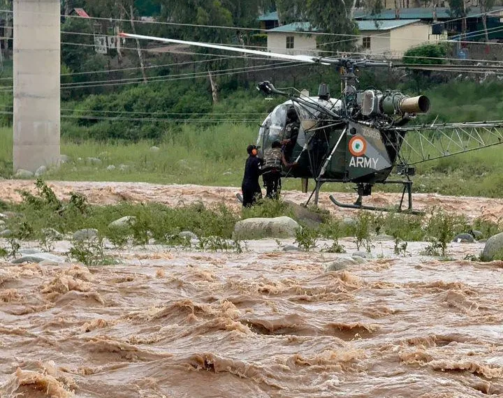 Army Pilots’ Daring Operation Saves Child from Rajouri Flash Floods