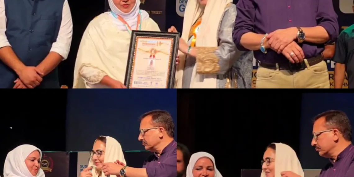 Al Aqsa Chairperson Gowhar Mir Receives Uttam Bharat Puraskar 2025 for Outstanding Social Service