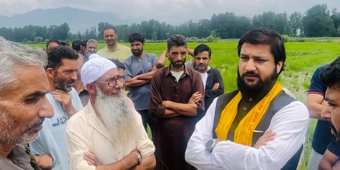 SBSP State President Vivek Bali Visits Bijbehra, Assures Action on Agriculture Land Issues