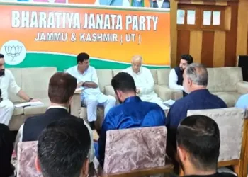 BJP holds meetings of Srinagar and Ganderbal Districts at Srinagar