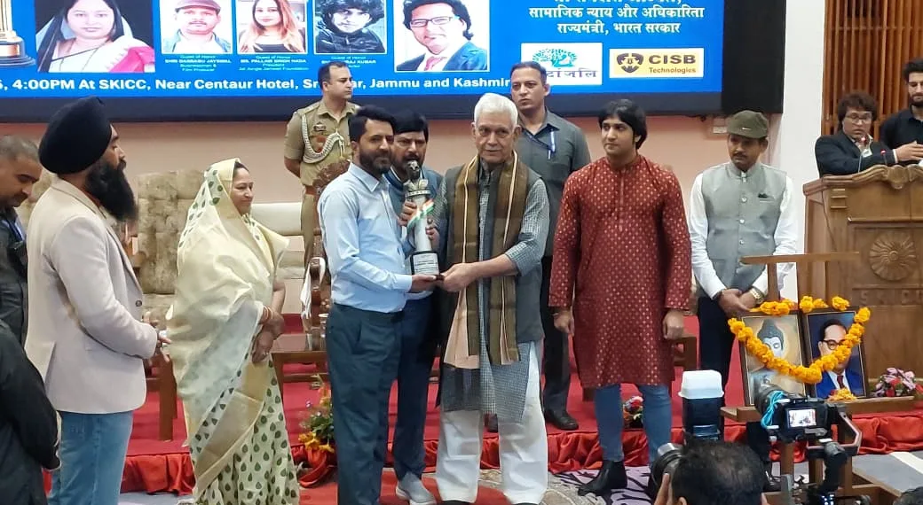 Sajid Sidiq Receives 15th Bharat Ratna Dr. Ambedkar Award for Journalism