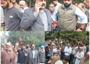 Former MLA Mohammad Amin Bhat Visits Flood-Affected Areas in Devsar, Urges Government to Act Swiftly