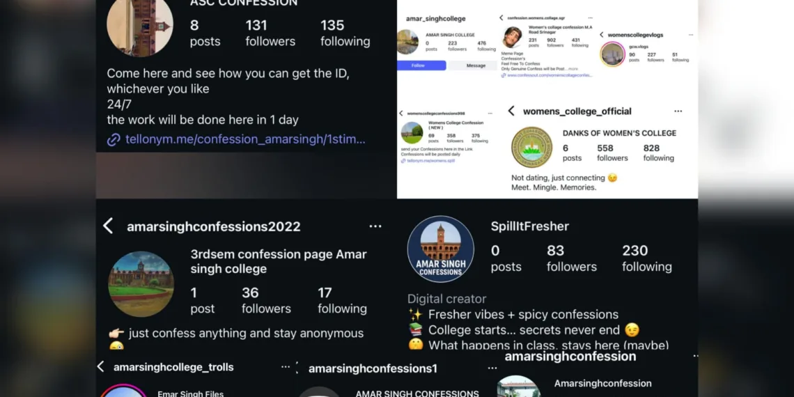 Unofficial College Pages Spark Public Outcry in Kashmir Over Breach of Privacy