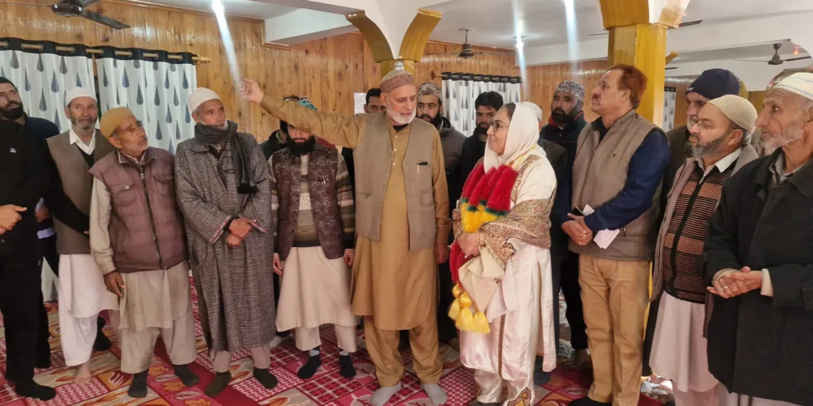 Dr Darakhshan Andrabi visited Banihal today and took stock of the Dastgir Sahib shrine here
