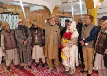 Dr Darakhshan Andrabi visited Banihal today and took stock of the Dastgir Sahib shrine here