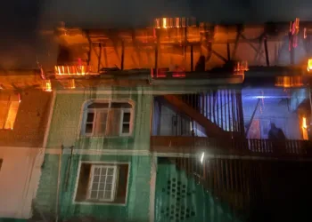 Tragic Fire Guts Two Houses, Seven Families Rendered Homeless in Tangdhar