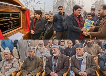 MLA Sonawari Lays Foundation Stone for SDM Office Building in Sumbal