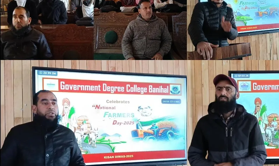 GDC Banihal Marks National Farmers Day