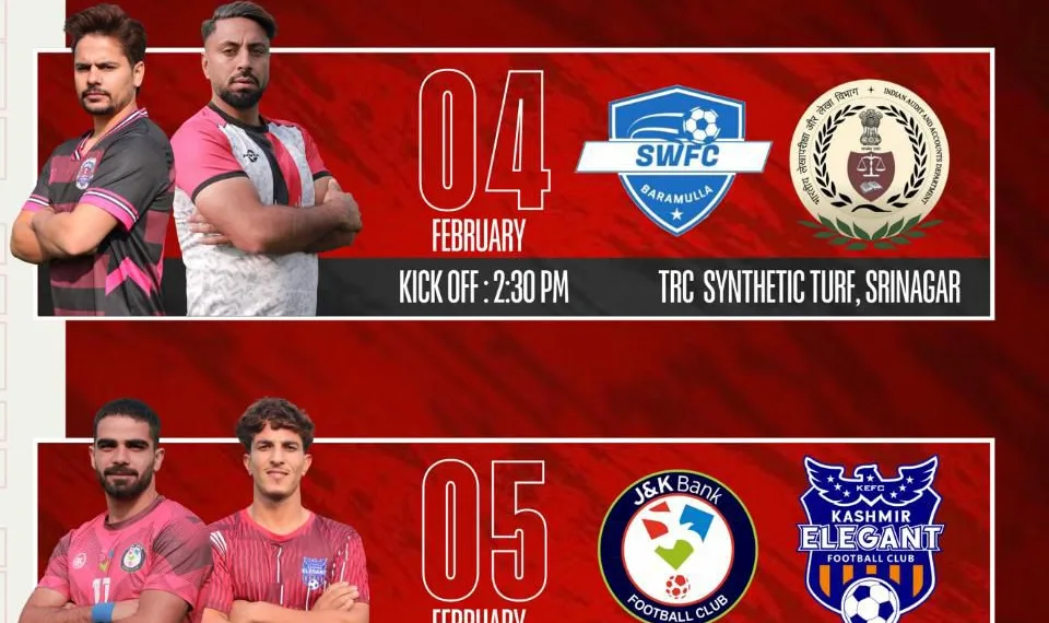 Srinagar Premier Football League 2025–26: Match Fixtures Announced